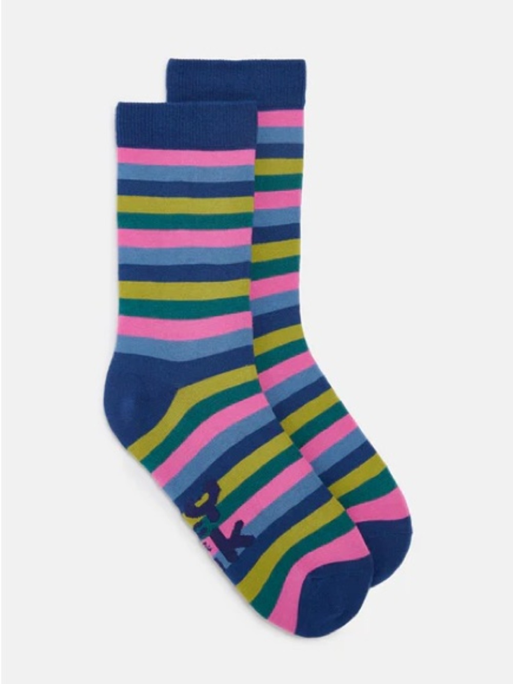 Striped Lucy&Yak Socks - Blue, Pink, Green